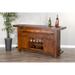 Sunny Designs 78" Farmhouse Wood Home Bar Vintage Mocha - Bed & Sofa Hub