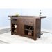 Sunny Designs 80" Traditional Wood Home Bar Tobacco Leaf - Bed & Sofa Hub