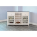 Sunny Designs Wood White Buffet with Drawers European Cottage - Bed & Sofa Hub