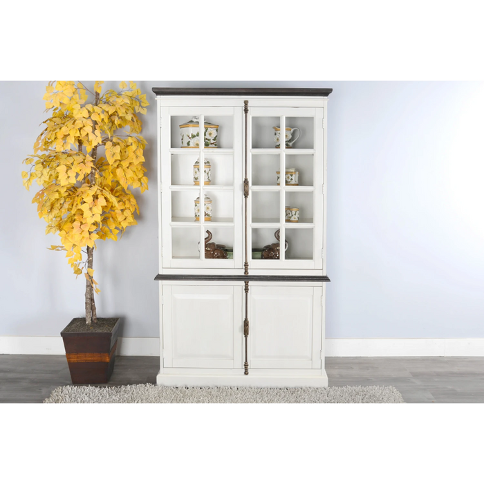 Sunny Designs Carriage House Buffet & Hutch European Cottage - Bed & Sofa Hub