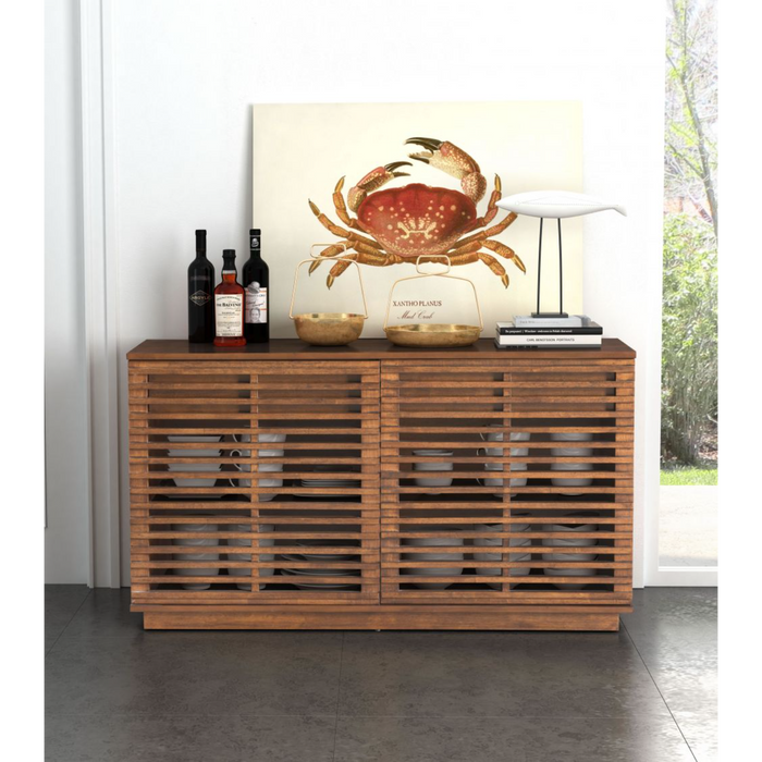 Zuo Linea Credenza Walnut - Bed & Sofa Hub