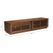 Zuo Linea Wide Entertainment Stand Walnut - Bed & Sofa Hub