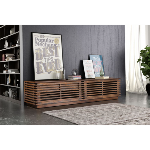 Zuo Linea Wide Entertainment Stand Walnut - Bed & Sofa Hub