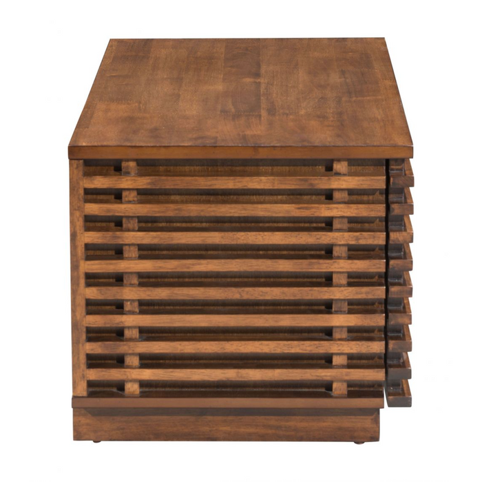 Zuo Linea Narrow Entertainment Stand Walnut - Bed & Sofa Hub