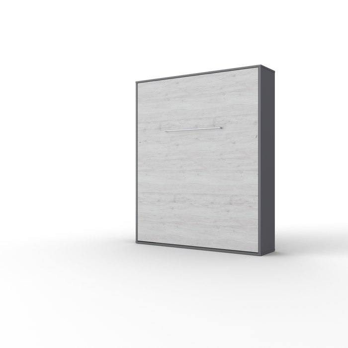 Maxima House Murphy bed Vertical European Queen with mattress and LED included INVENTO IN-14WLED - Bed & Sofa Hub