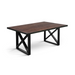 Maxima House Kanto Glass Top Solid Wood Dining Table - Bed & Sofa Hub