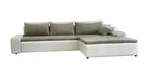 Maxima House Sectional sleeper Sofa LONDON with storage, Right Facing Chaise BEN019 - Bed & Sofa Hub