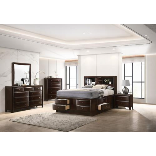 Coaster Phoenix 5-piece Bedroom Set Cappuccino - Bed & Sofa Hub