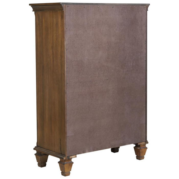 Coaster Devon 5-piece Bedroom Set Burnished Oak - Bed & Sofa Hub