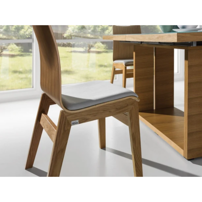 Maxima House Wooden Dining Set Madera with 4 Chairs - Bed & Sofa Hub