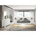 Coaster  Jessica 5-piece LED Bedroom Set Cream White - Bed & Sofa Hub