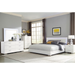 Coaster Felicity 5-piece Bedroom Set White High Gloss - Bed & Sofa Hub