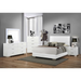 Coaster  Felicity 5-piece Bedroom Set White High Gloss - Bed & Sofa Hub