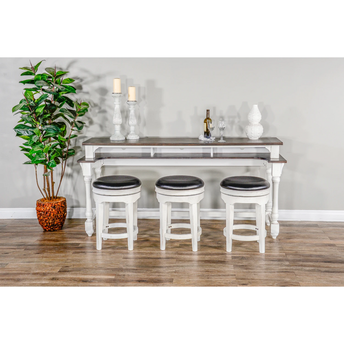 Sunny Designs Carriage House Console Bar Table European Cottage - Bed & Sofa Hub