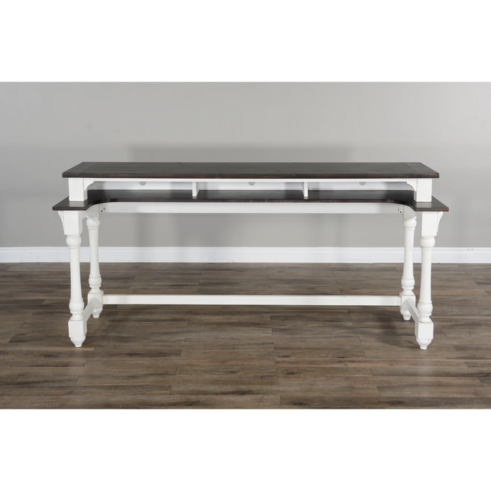 Sunny Designs Carriage House Console Bar Table European Cottage - Bed & Sofa Hub