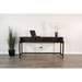 Sunny Designs Console Table with USB Power Pack Tobacco Leaf - Bed & Sofa Hub