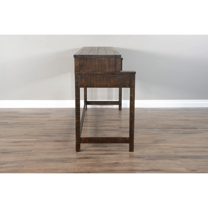 Sunny Designs Console Table with USB Power Pack Tobacco Leaf - Bed & Sofa Hub