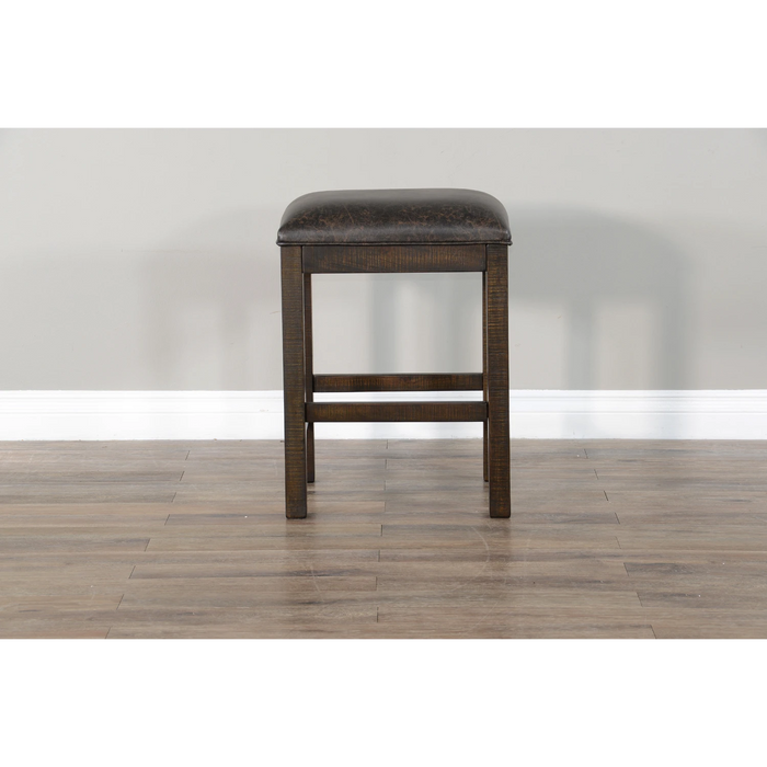 Sunny Designs Counter Cushion Seat Stool Tobacco Leaf - Bed & Sofa Hub