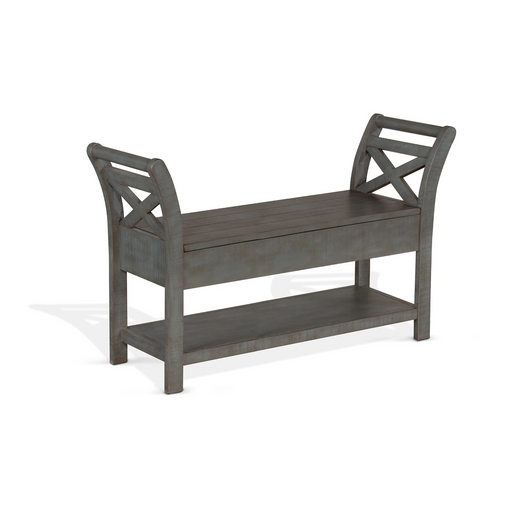 Sunny Designs 48" Accent Bench with Storage Little Boy Blue - Bed & Sofa Hub