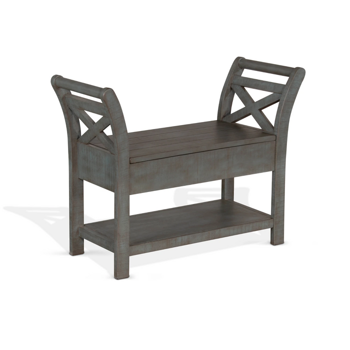 Sunny Designs Accent Bench with Storage Little Boy Blue - Bed & Sofa Hub