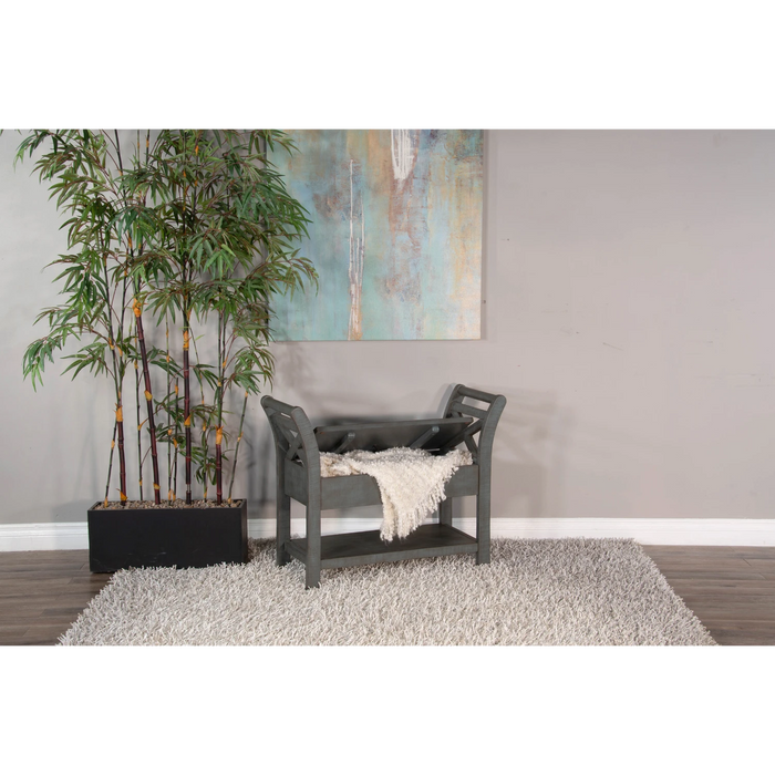 Sunny Designs Accent Bench with Storage Little Boy Blue - Bed & Sofa Hub