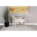 Sunny Designs Accent Bench with Storage, Wood Seat Marble White - Bed & Sofa Hub