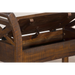 Sunny Designs Accent Bench with Storage, Wood Seat Tobacco Leaf - Bed & Sofa Hub