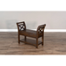 Sunny Designs Accent Bench with Storage, Wood Seat Tobacco Leaf - Bed & Sofa Hub