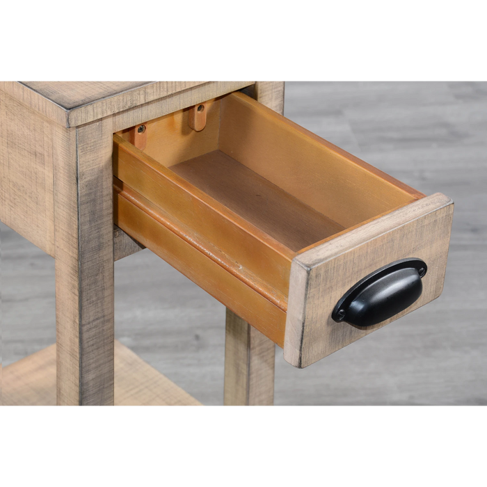 Sunny Designs Chair Side Table Beach Pebble - Bed & Sofa Hub