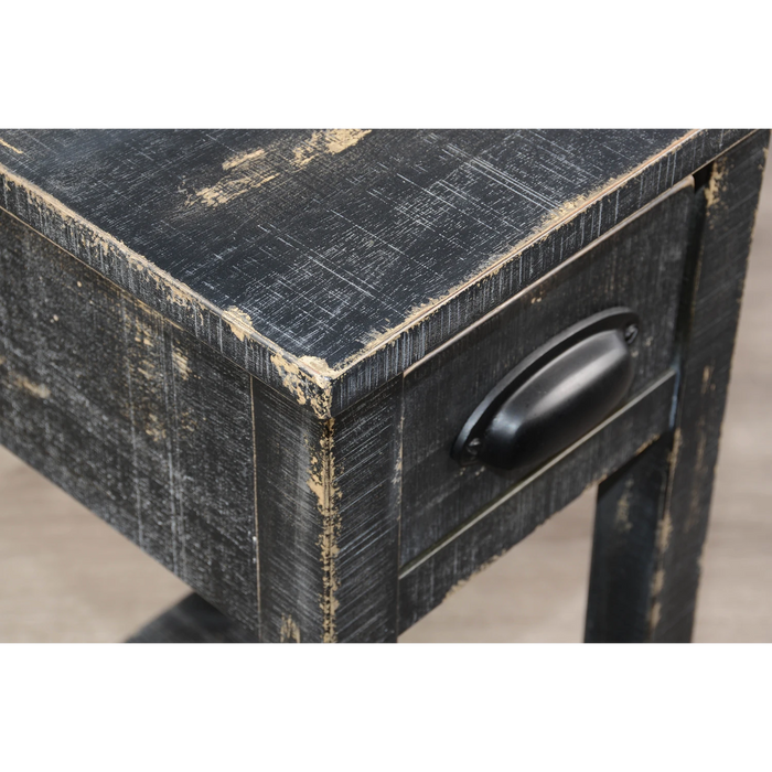 Sunny Designs Chair Side Table Black Sand - Bed & Sofa Hub