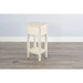 Sunny Designs Chair Side Table White Sand - Bed & Sofa Hub