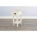Sunny Designs Chair Side Table White Sand - Bed & Sofa Hub