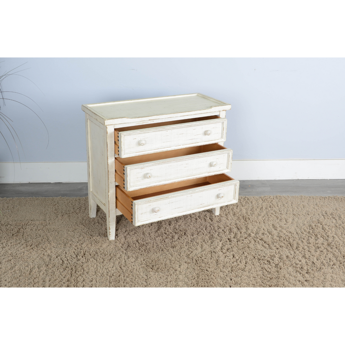 Sunny Designs Side Chest White Sand - Bed & Sofa Hub