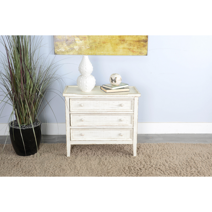 Sunny Designs Side Chest White Sand - Bed & Sofa Hub