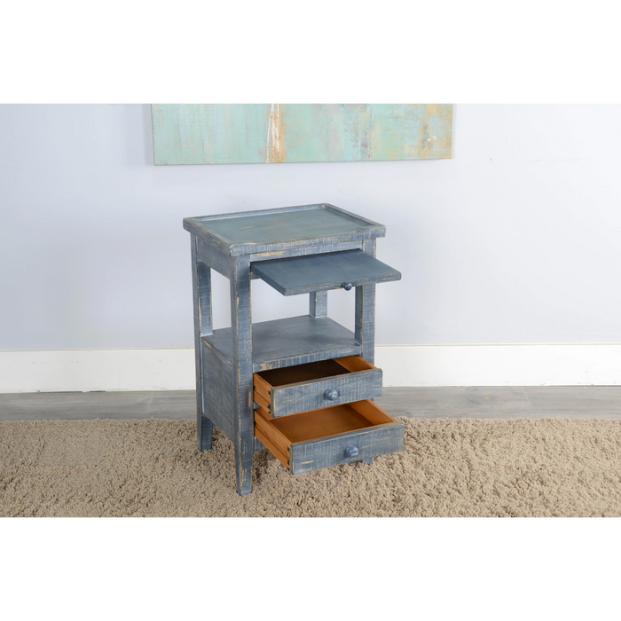 Sunny Designs Side Table Ocean Blue - Bed & Sofa Hub