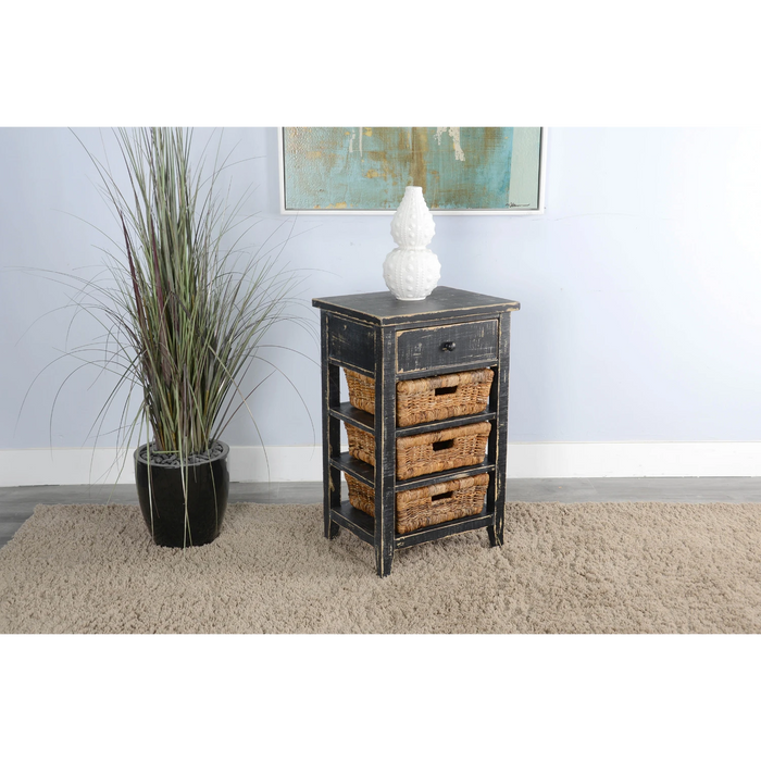 Sunny Designs Storage Table Black Sand - Bed & Sofa Hub