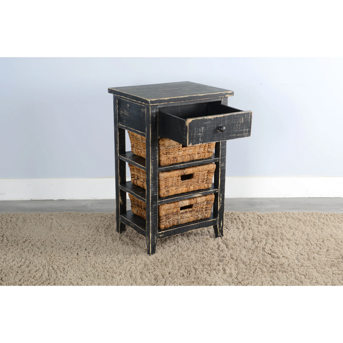 Sunny Designs Storage Table Black Sand - Bed & Sofa Hub