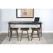 Sunny Designs Console Table with USB Power Pack Coffee Bean - Bed & Sofa Hub