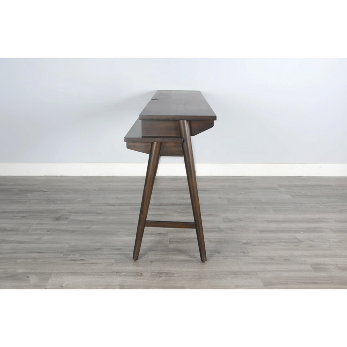 Sunny Designs Console Table with USB Power Pack Coffee Bean - Bed & Sofa Hub