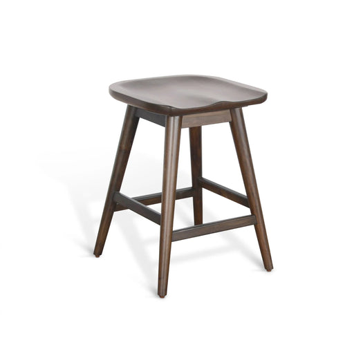 Sunny Designs Counter Stool with Saddle Seat Coffee Bean - Bed & Sofa Hub