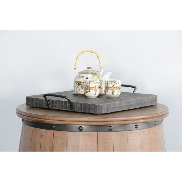 Sunny Designs Ottoman Tray Black Sand - Bed & Sofa Hub