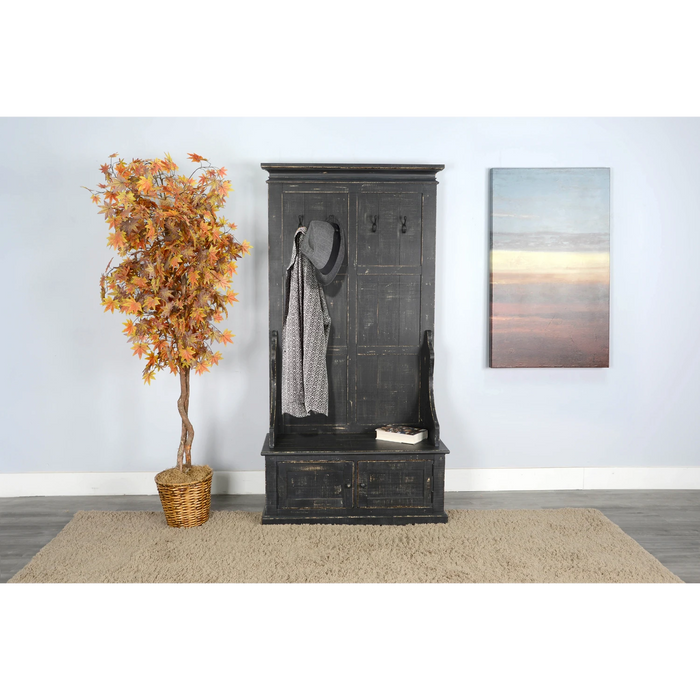 Sunny Designs Hall Tree Black Sand - Bed & Sofa Hub