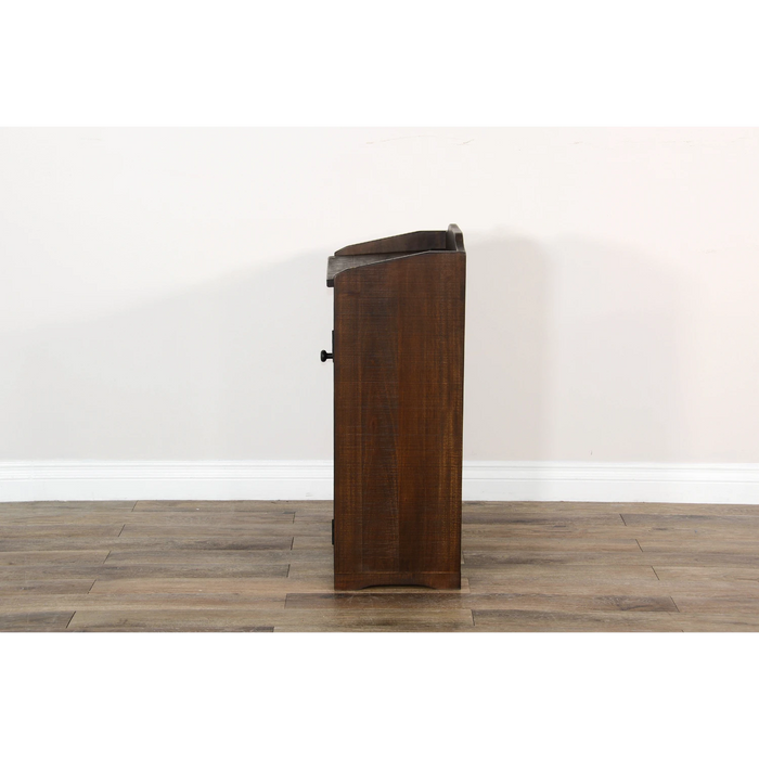 Sunny Designs Wood House Trash Box Tobacco Leaf - Bed & Sofa Hub