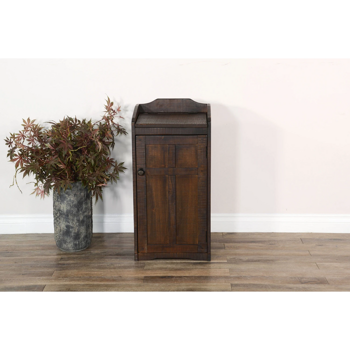 Sunny Designs Wood House Trash Box Tobacco Leaf - Bed & Sofa Hub