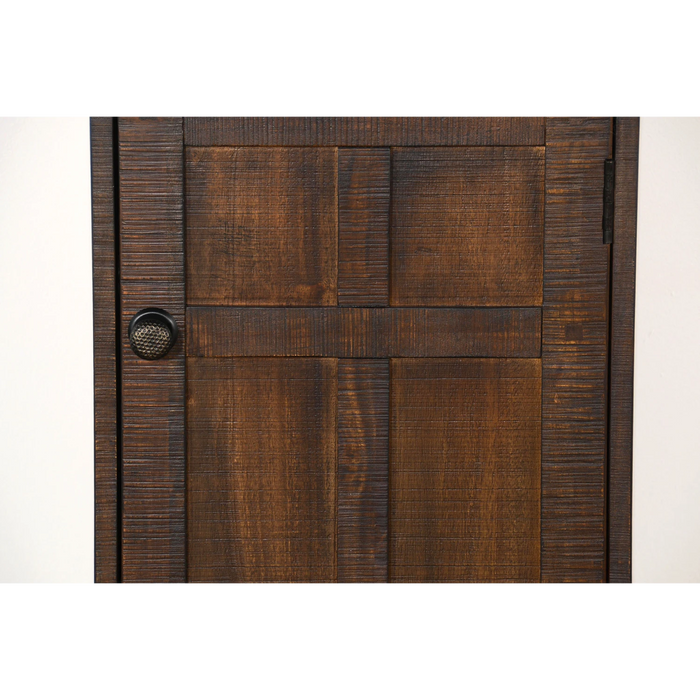 Sunny Designs Wood House Trash Box Tobacco Leaf - Bed & Sofa Hub