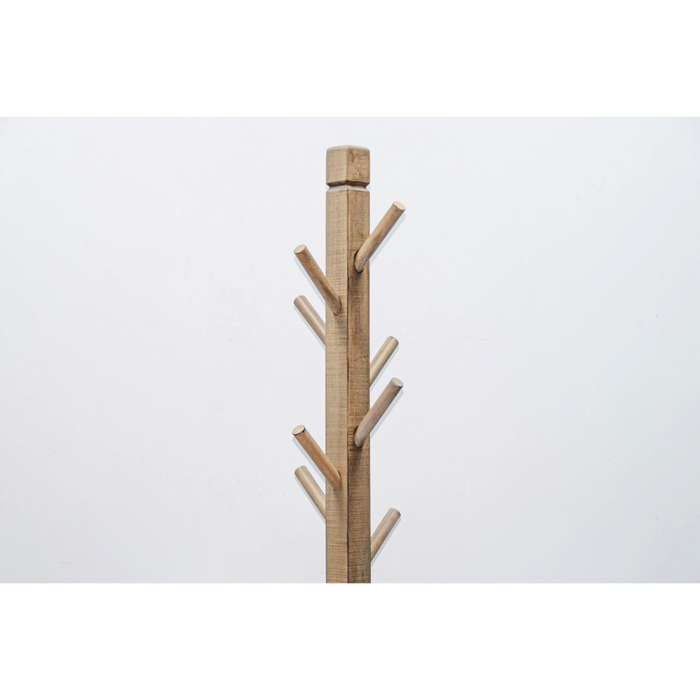 Sunny Designs Traditional Solid Wood Hat Rack with 8-Prong Hooks Beach Pebble - Bed & Sofa Hub