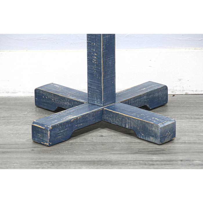 Sunny Designs Traditional Solid Wood Hat Rack with 8-Prong Hooks Ocean Blue - Bed & Sofa Hub