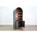 Sunny Designs Arched Display Cabinet with Doors Urban Bronze - Bed & Sofa Hub