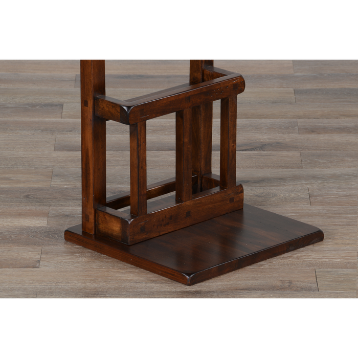 Sunny Designs Savannah 12.5" Traditional Wood Table Dark Chocolate - Bed & Sofa Hub