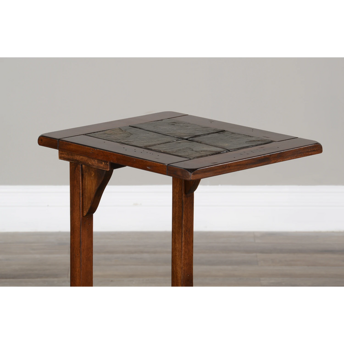 Sunny Designs Savannah 12.5" Traditional Wood Table Dark Chocolate - Bed & Sofa Hub